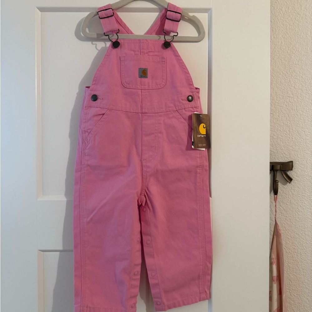 Carhartt Kids Bright Pink Overalls
